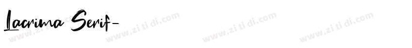 Lacrima Serif字体转换